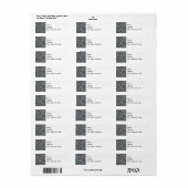 Moeren en bouten Retouradreslabel Etiket (Full Sheet)