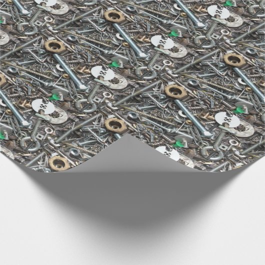 Moeren, spijkers, bouten, Hardware in Lade Cadeaupapier (Hoek)