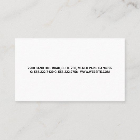 Moerhamergereedschap | Houten planken Visitekaartje (Achterkant)