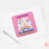 Moermais als een normale mammie, alleen Geweldige Vierkante Sticker (Envelop)