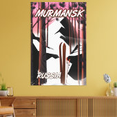 Moermansk Russische reisposter Canvas Afdruk (Insitu (Woonkamer))