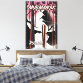 Moermansk Russische reisposter Canvas Afdruk (Insitu (Slaapkamer))