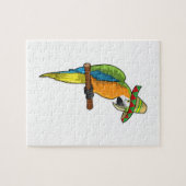 Moerrot met stro pet legpuzzel (Horizontaal)