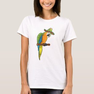 Moerrot met stro pet t-shirt