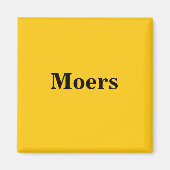 Moers Magnet Schild Gold Gleb (Voorkant)