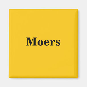 Moers Magnet Schild Gold Gleb