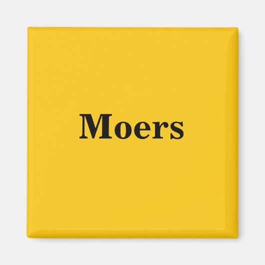 Moers Magnet Schild Gold Gleb (Voorkant)
