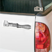 Moersleutel Bumpersticker (Op Truck)
