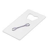 moersleutel creditkaart flessenopener (Voorkant Gekanteld)