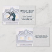 Moersleutel en boor | Huis Visitekaartje (Voorkant / Achterkant)