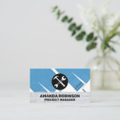 Moersleutel en Hammer | Verf Roller en Baksteen Visitekaartje (Staand voorkant)