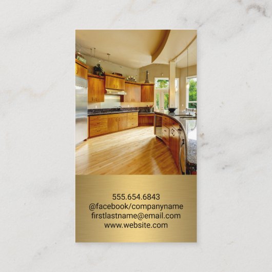 Moersleutel en schroevendraaier | Modern Kitchen H Visitekaartje (Achterkant)