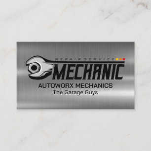 moersleutel   garagehouder   Metallic Visitekaartje
