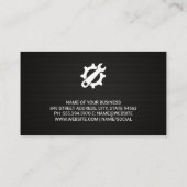 Moersleutel Gear Logo | Automobielservice Visitekaartje (Achterkant)