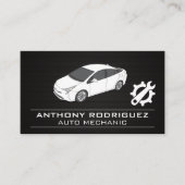 Moersleutel Gear Logo | Automobielservice Visitekaartje (Voorkant)