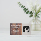 Moersleutel Hamers | Hout | metaalstaal Visitekaartje (Staand voorkant)