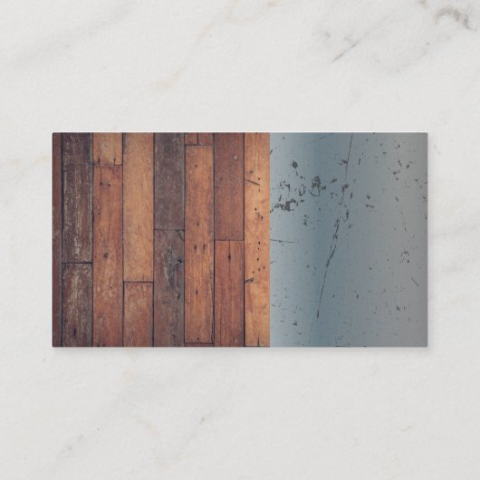 Moersleutel Hamers | Hout | metaalstaal Visitekaartje (Achterkant)