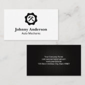 Moersleutel Hammer Logo | Mechanische technologie Visitekaartje (Voorkant / Achterkant)