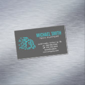 Moersleutel in de hand magnetisch visitekaartje (Voorbeeld)