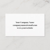 Moersleutel Logo | Metallic geborsteld Visitekaartje (Achterkant)