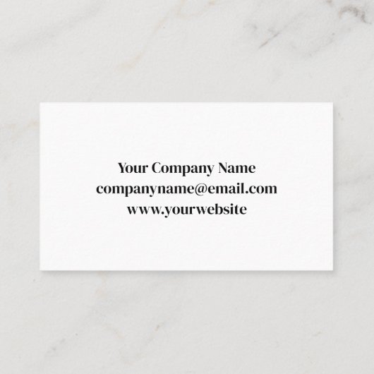 Moersleutel Logo | Metallic geborsteld Visitekaartje (Achterkant)