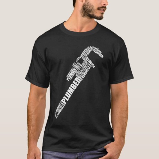 Moersleutel voor de pijp van de installateur t-shirt (Voorkant)