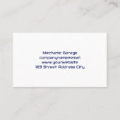 moersleutels | Automatische services Visitekaartje (Achterkant)