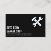 Moersleutels en hamer visitekaartje (Voorkant)