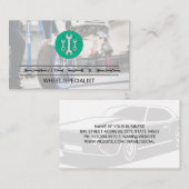 moersleutels | Man werkt aan Visitekaartje banden (Voorkant / Achterkant)