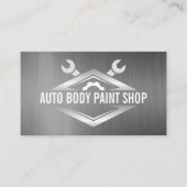 moersleutels | metallische achtergrond visitekaartje (Voorkant)