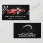 moersleutels | Rode sportwagen Visitekaartje (Voorkant / Achterkant)