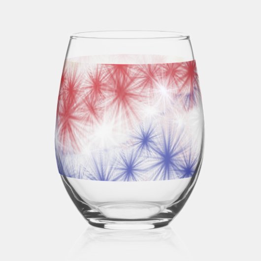 Moe's Fireworks Celebration Drinkware Set Wijnglas Zonder Voet (Achterkant)