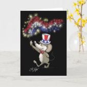 Moe's Happy 4 juli 2008-feestkaart Kaart (Gele Bloem)