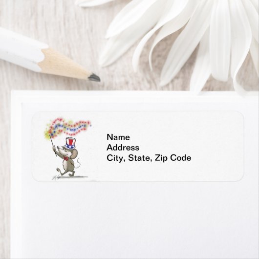 Moe's Happy 4 van de Adresetiketten van juli Etiket (Insitu)