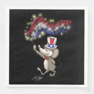 Moe's Happy 4-van-juli Night Paper Napkin Servet