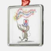 Moe's Happy 4e juli Premium Square Ornament (Links)