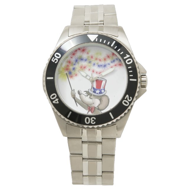 Moe's Happy 4e juli Watch Horloge (Voorkant)