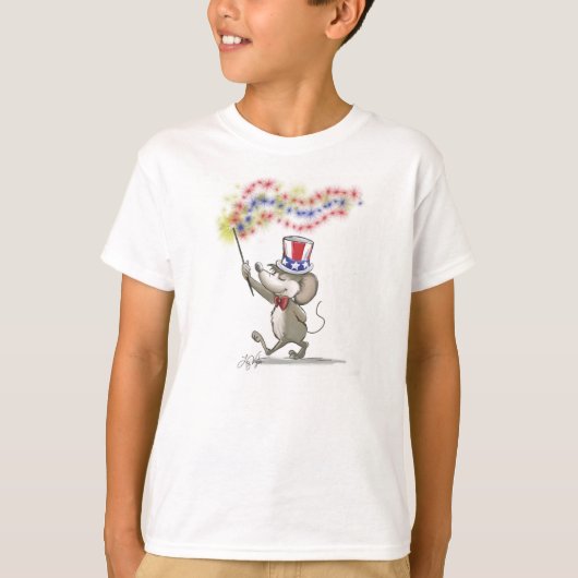 Moe's Happy 4e van het Kind T-Shirt van juli (Voorkant)