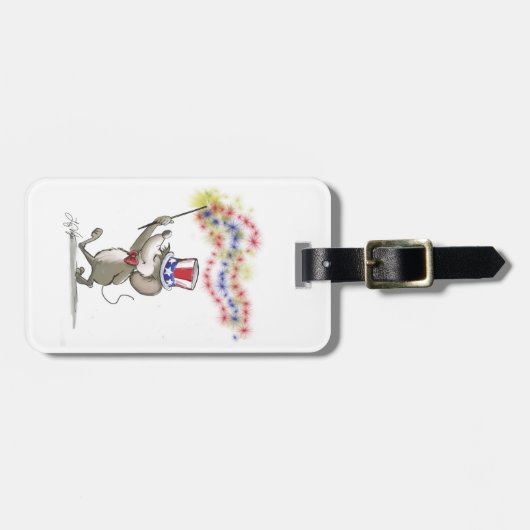 Moe's Happy 4th van juli Bagagelabel (Voorkant horizontaal)