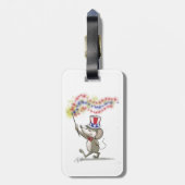 Moe's Happy 4th van juli Bagagelabel (Achterkant verticaal)