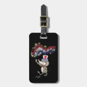 Moe's Happy 4th van juli nacht Bagagelabel (Voorkant verticaal)