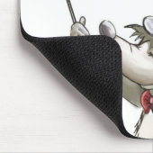 Moe's Happy van 4 juli Portret Mousepad Muismat (Hoek)