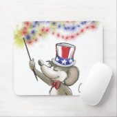Moe's Happy van 4 juli Portret Mousepad Muismat (Met muis)