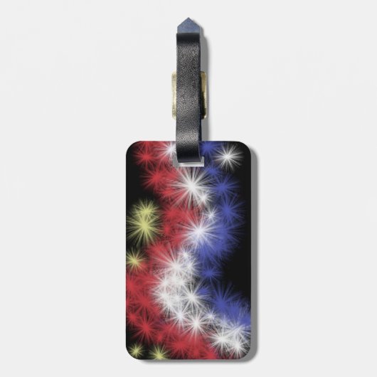 Moe's vuurwerk Bagagelabel (Achterkant verticaal)