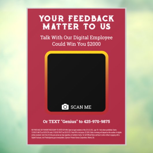 Moes Window Cling 8x11 Raamsticker (Vel 3)