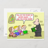 moesson jaagt zondag school briefkaart (Voorkant / Achterkant)