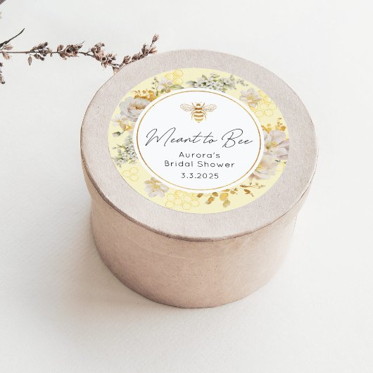 Moest een bij sticker zijn. Bij bruidsdouche