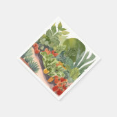 Moestuin | Aquarelschilderij Servet (Hoek)