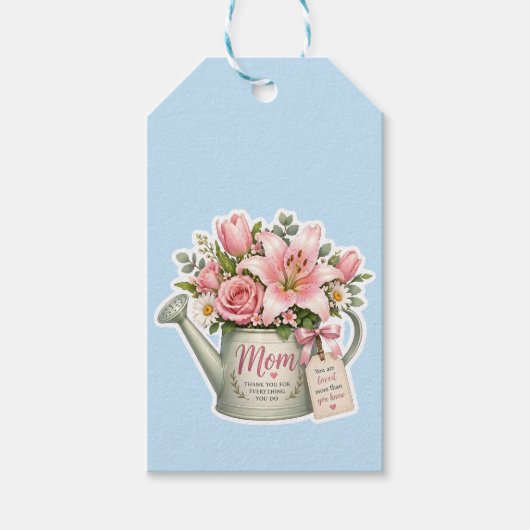 Moestuin Bloemen Cadeaulabel (Voorkant)