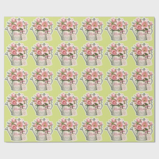 Moestuin Bloemen Cadeaupapier (Vlak)